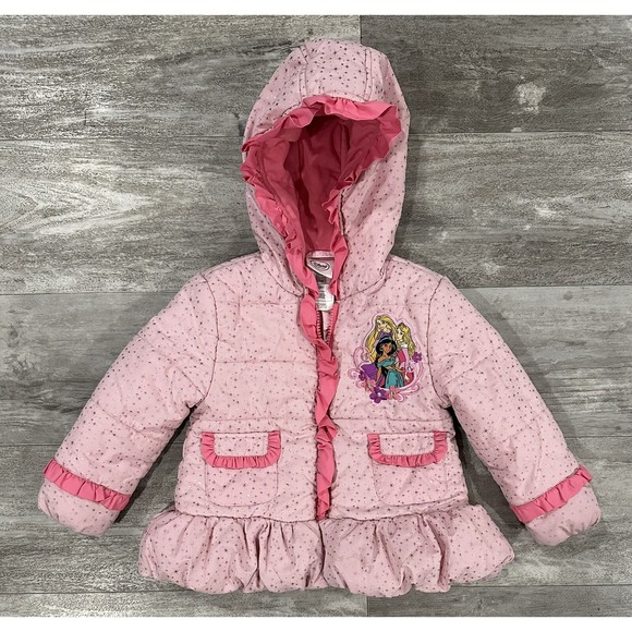 Disney Other - Disney Girls Princess Girls Kids Hooded Full Zip Jacket Size 2 Great Condition